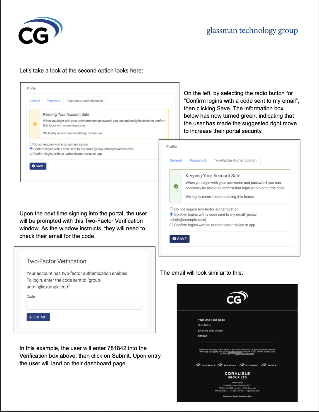 HelloCGI MFA Email Flow