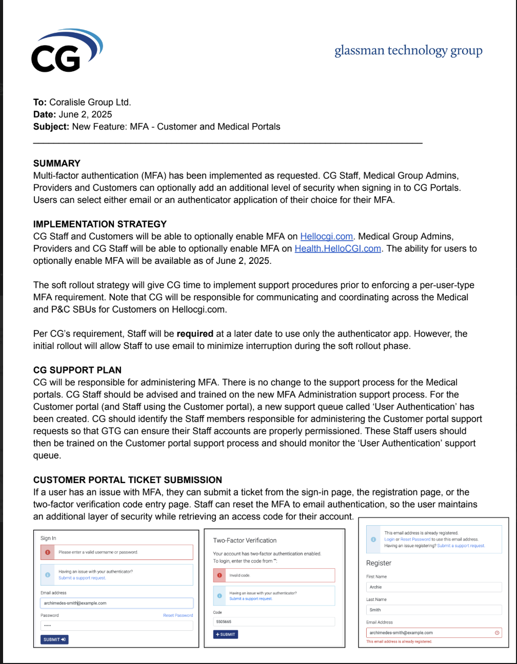 MFA Release Document