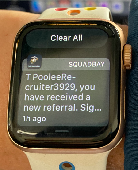 Apple Watch Push Notification