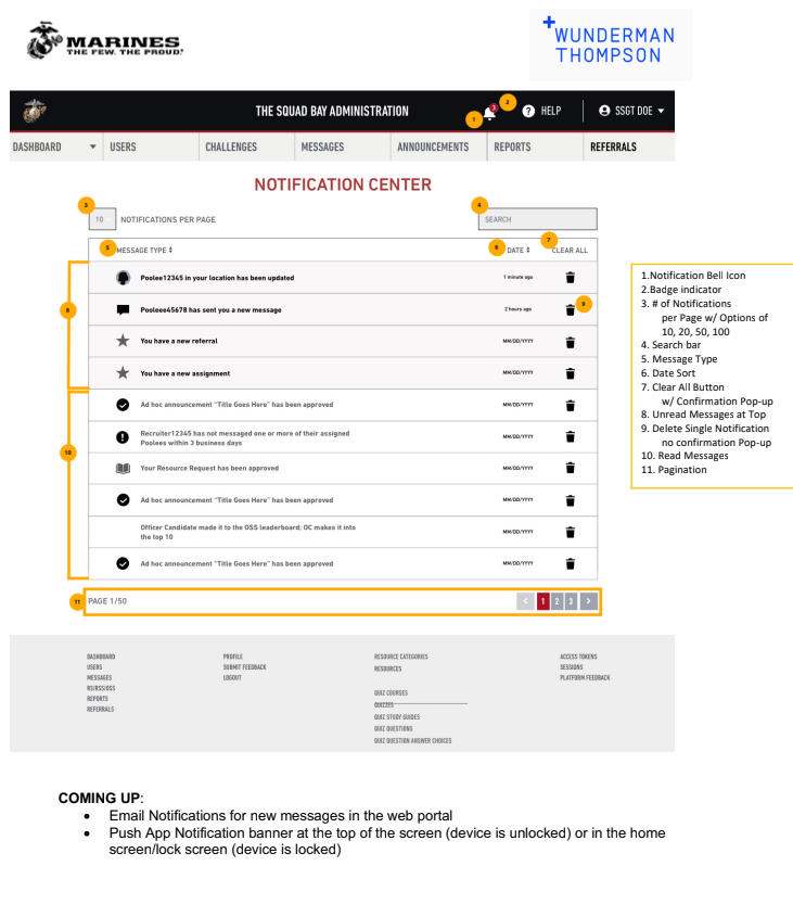 Release Notes Notification Center Detail